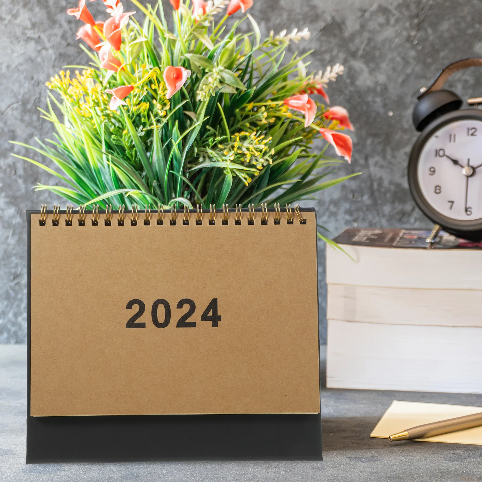 

2024 Desktop Calendar Jul 2023-Dec 2024 Standing Flip Desktop Calendar Schedules Calendar Home Office Planner Organizer