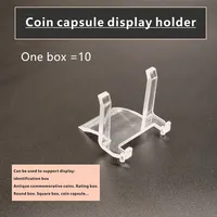 Coin capsule shelf Coin display bracket identification box Bronze medal placing bracket round box collection rack 1