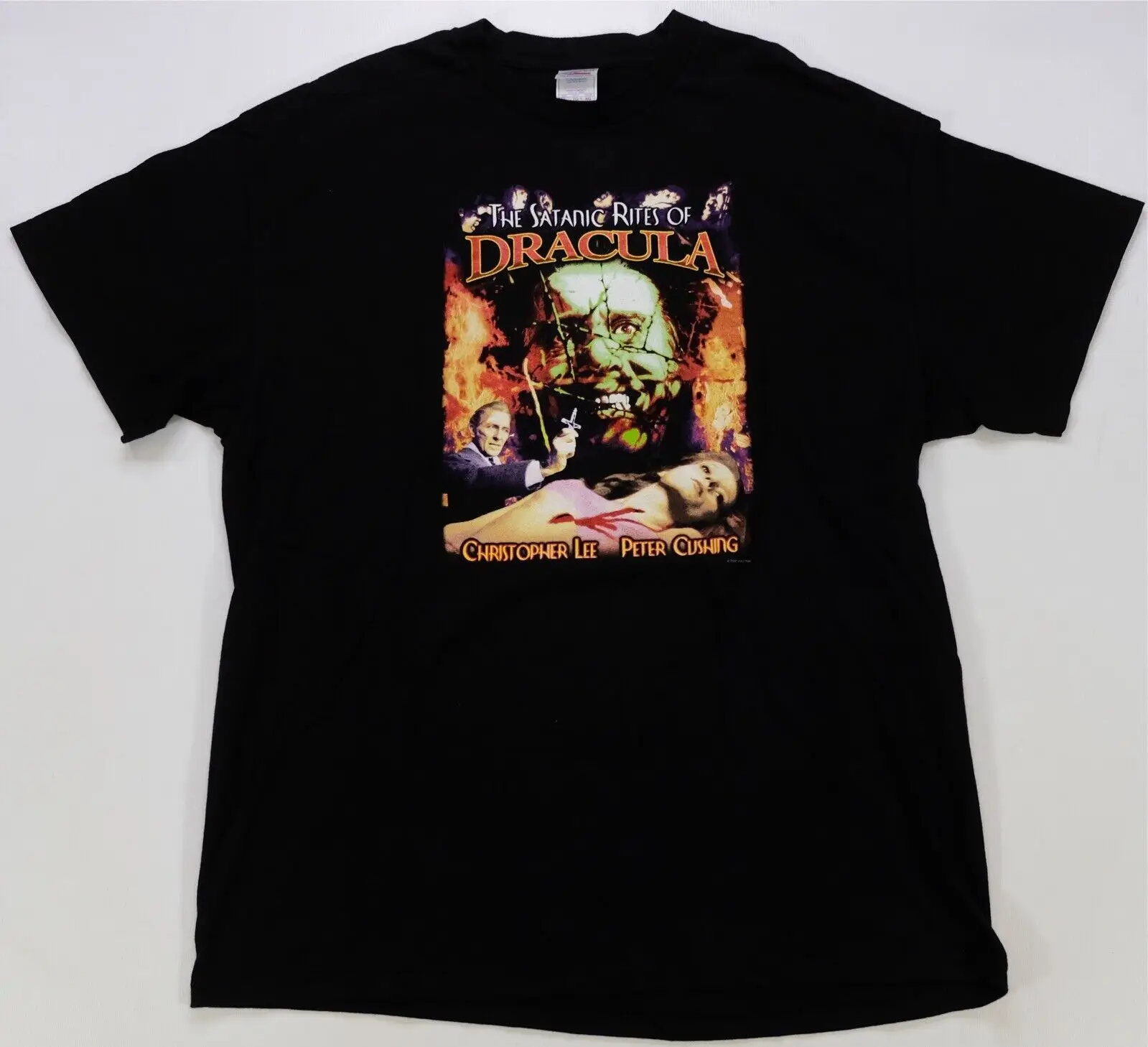 Rare Vintage The Satanic Unds Of Dracula 2003 Film T Shirt 2000S Horror Film Xl