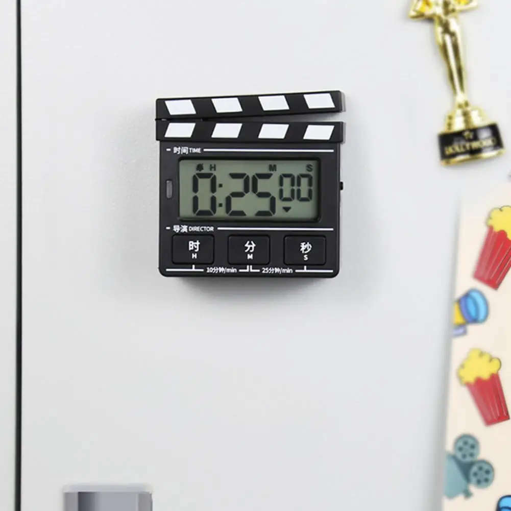 

Memory Function Timer Study Timer Magnetic Adsorption Digital Countdown Timer Convenient Retro Board Shape for Kitchen Classroom