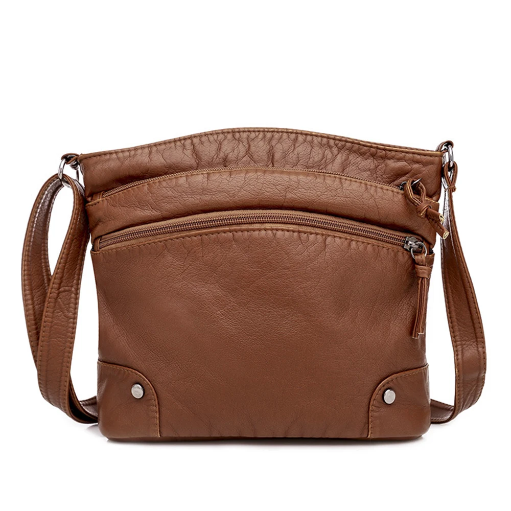 SMOOZA Luxury Designer Women's Bags 2022 High Quality Crossbody Bag Soft PU Leather Shoulder Bag Fashion Female Bags Handbags 