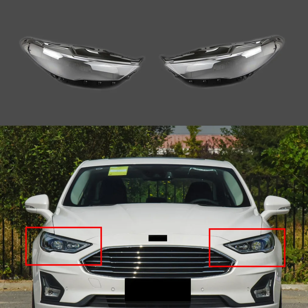 

Vehicle Part Headlamp Cover Lampshade Lens Auto Shell Fit For Ford Mondeo 2017-2019