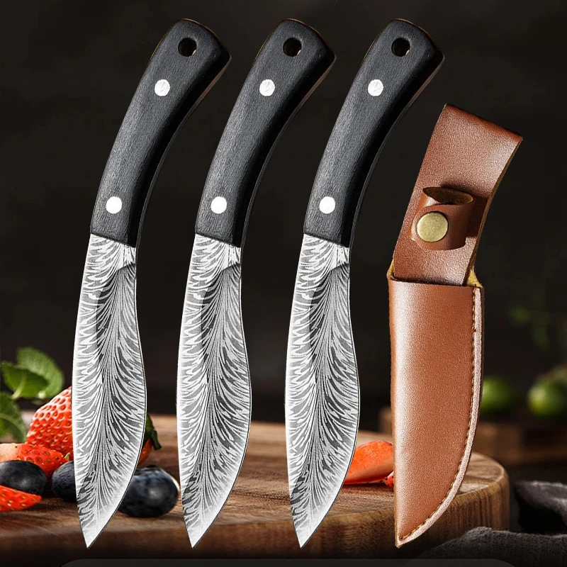 

Stainless Steel Kitchen Boning Knife Household Meat Cleaver Vegetable Slicing Knife Eat Mongolian Knife Steak with Hand Knives