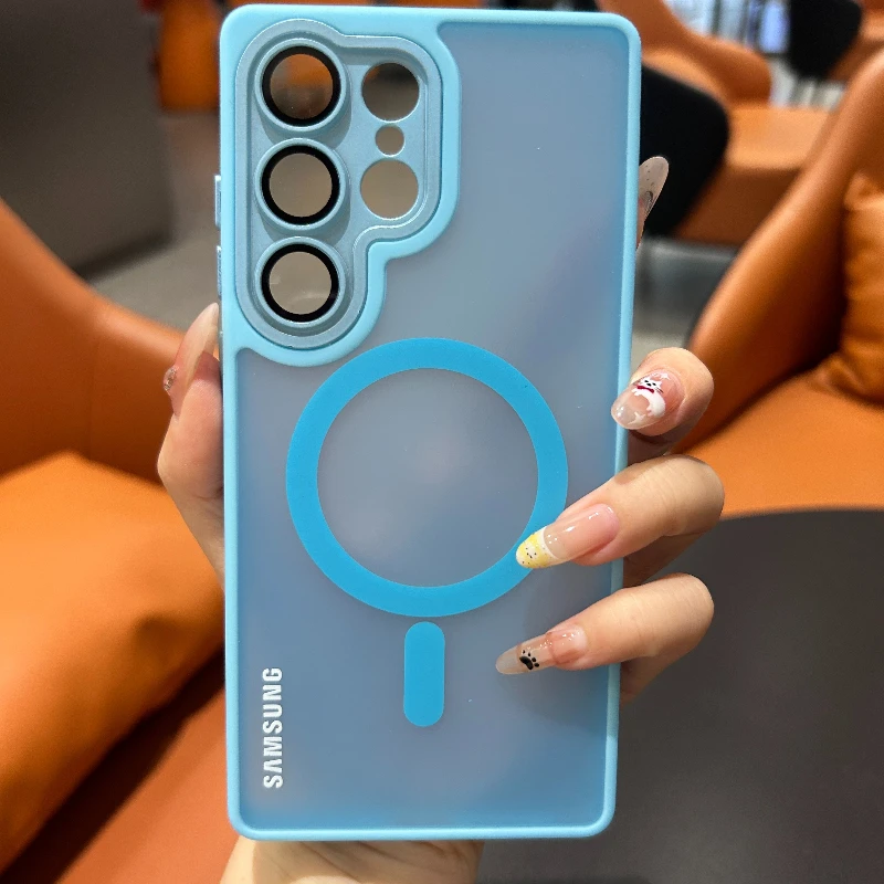 Translucent Magnetic Frosted Case with Lens Protection