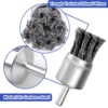 1PC 0.8" 1" 1.2" Knotted Wire Wheels Brush for Drill,1/4 Inch Arbor,Wire Brush for Rust,Corrosion,Paint Removal 2