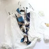 Choice Long Small Women Silk Scarf Tie Decorated Professional Neck Cover Multi-functional Tin Spring Travel Ladies Neckerchiefs 5