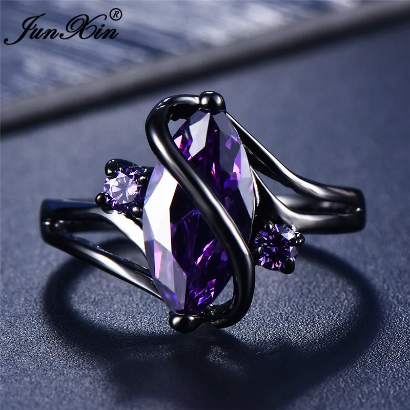 12 Color Female Girls Rainbow Fashion Black Gold Jewelry Bohemian Vintage Wedding Rings For Women wedding rings womens ring jewelry rings ring jewelry