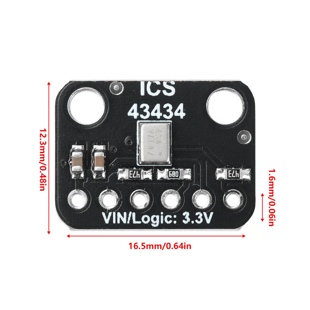 ICS-43434 MEMS Digital Microphone Module I2S DC 1.5V-3.6V Mini
