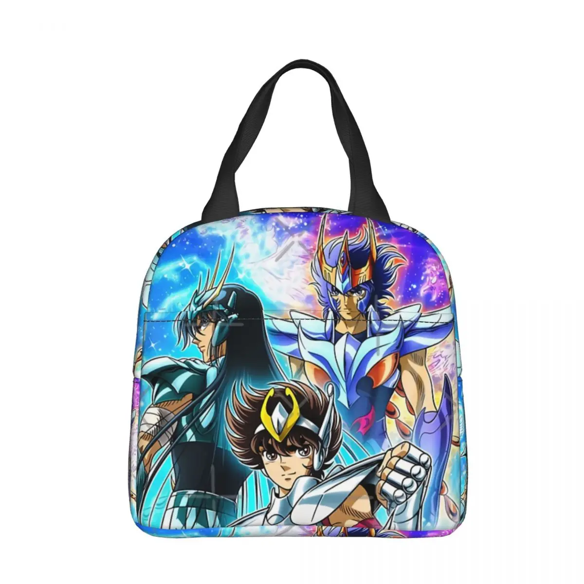 

Squads Pattern Cooler Lunch BoxAnime Saint Seiya Shiryu Mountaineering Thermal Insulation Portable Food Bag