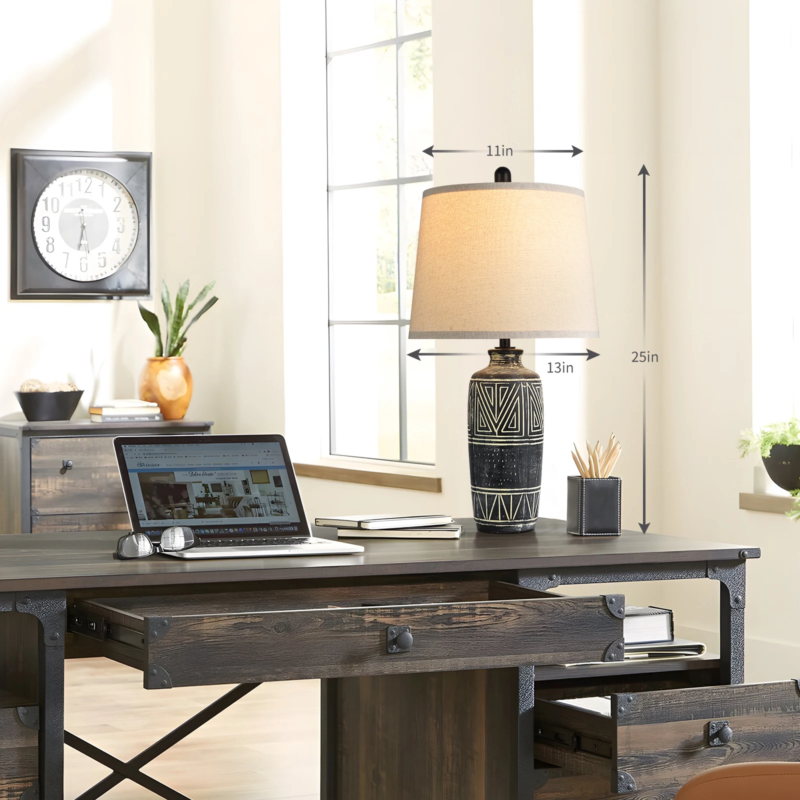 Geometric Ceramic Table Lamps 2