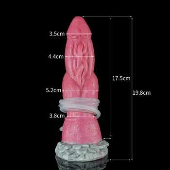 FAAK Fantasy Dragon Dildo Big Knot Squirting Dildos Soft Silicone Male Anal Plug Sex Toy For Couples Masturbators Gay Sex Shop 2