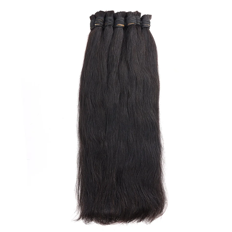 Human Bulk Hair Braiding 100g 100% Remy Natural Human Braiding Hair Bulk bundles No weft wavy