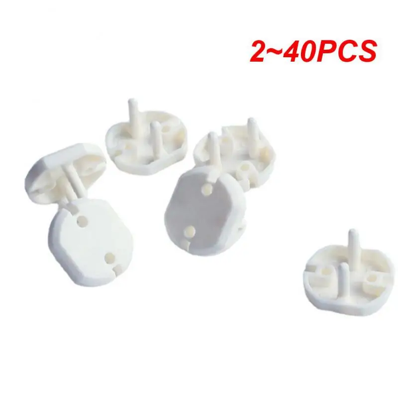 

2~40PCS Kids Sockets Cover Plugs Abs Socket Protection Cover Anti Electric Shock Plugs Protector 2-hole Baby Row Plug Cover