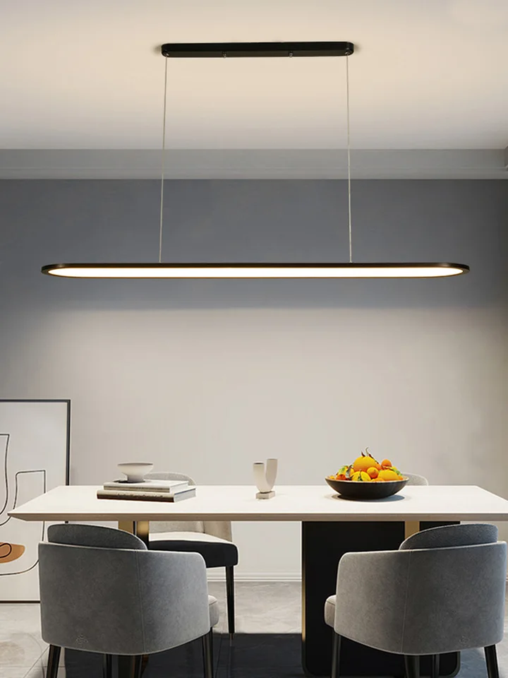 Lampada A Sospensione LED Dimmerabile | 150cm Nero | Per Soggiorno, Cucina O Ufficio | Moderna Ed Elegante - Foto 3