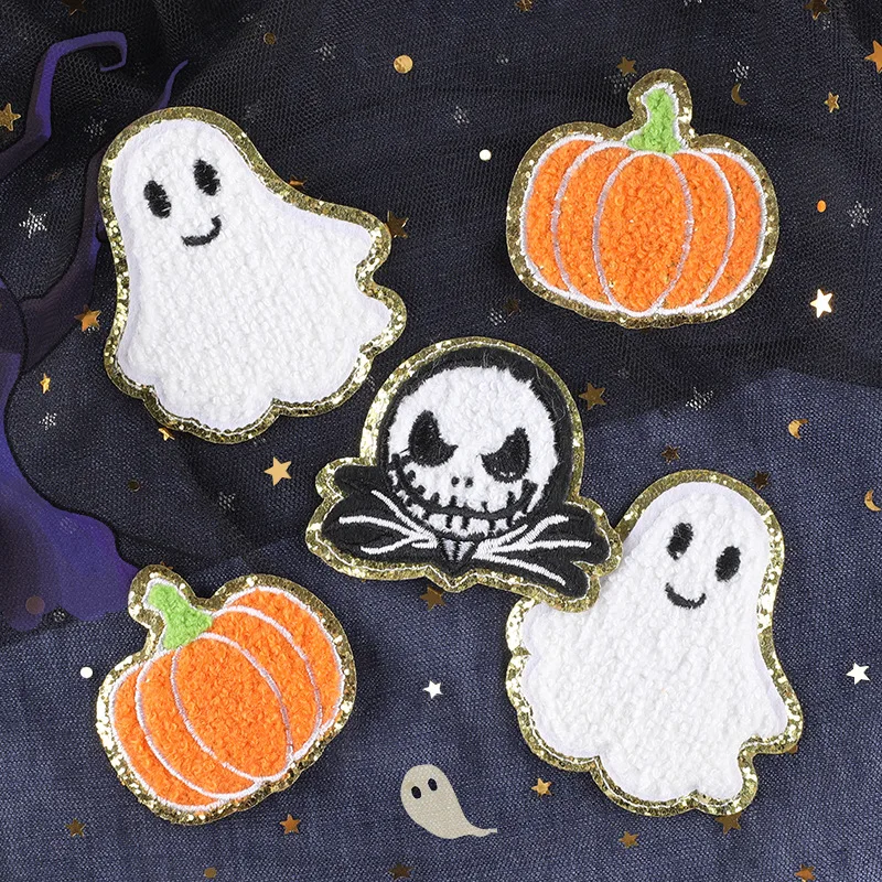 Toppe Per Ricamo Asciugamano Fantasma Zucca Di Halloween Per Adesivi Per Abbigliamento Patch Per Cucire Spotify Premium Cose A Buon Mercato Spedizione