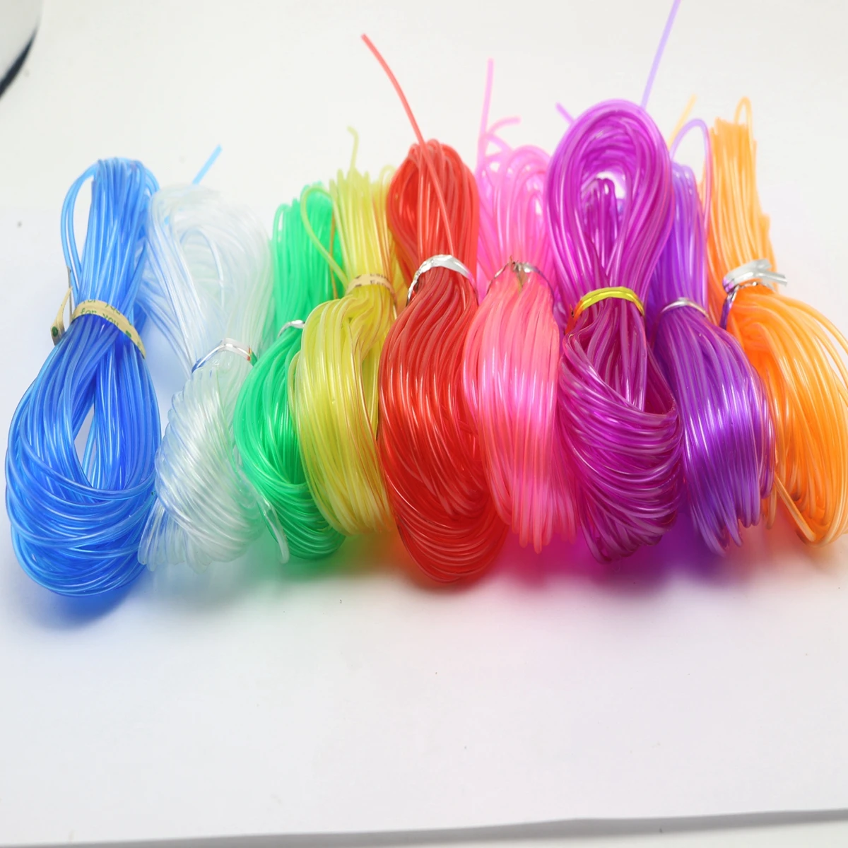 투명 중공 고무 튜브, 쥬얼리 코드 커버, 메모리 와이어, 10 m, 2mm
