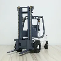 Toys 1/14 RTR Mini RC Hydraulic Forklift Metal Wheeled Transfer DIY Painted Finished Folk Lift Truck Car Vehicle Model for Boy 2