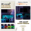 TV Stand, Deformable TV Stand with LED Strip, Modern Entertainment Center, Gaming Media 3 Pieces Console Cabinet 5