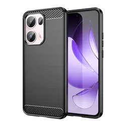 Shockproof Soft Silicone TPU Protective Bumper Case - Reno11Pro Global (Black)