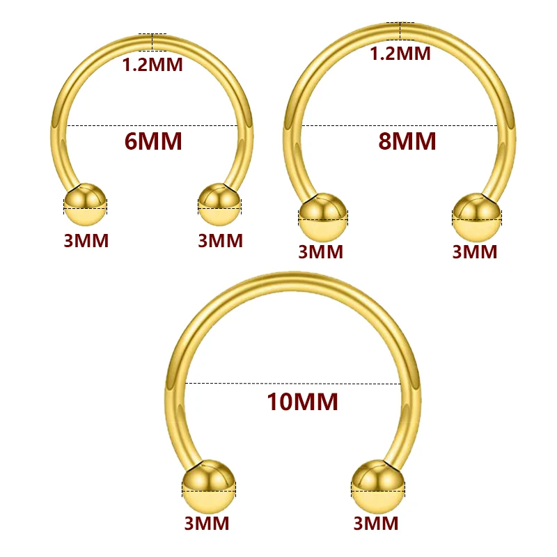 Surgical Steel Body Piercing Jewelry 40PCS Lot Nose Ring Tongue Bar Eyebrow Labret Piercing Set Horseshoe Ring Pack