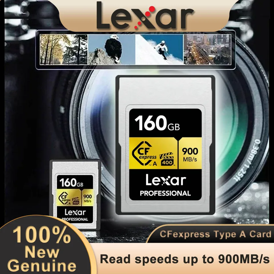 Lexar CFexpress Type A Memory Card 900MB/s 320GB/160GB Support for