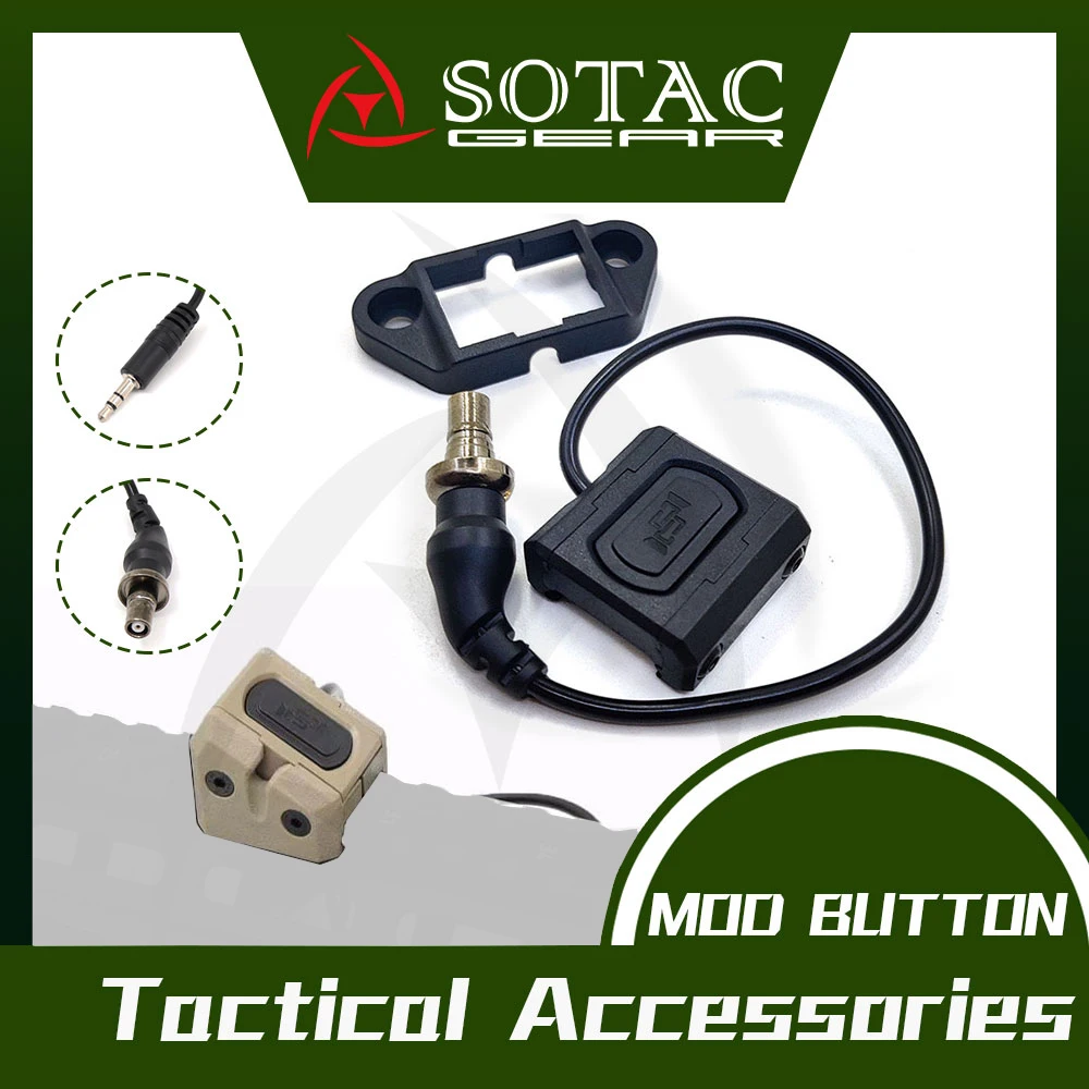 Tactical Flashlight Mini Switch Keymod for M300B M600 DBAL PEQ Scout Light Hot Button Weapon Flashlight Mount