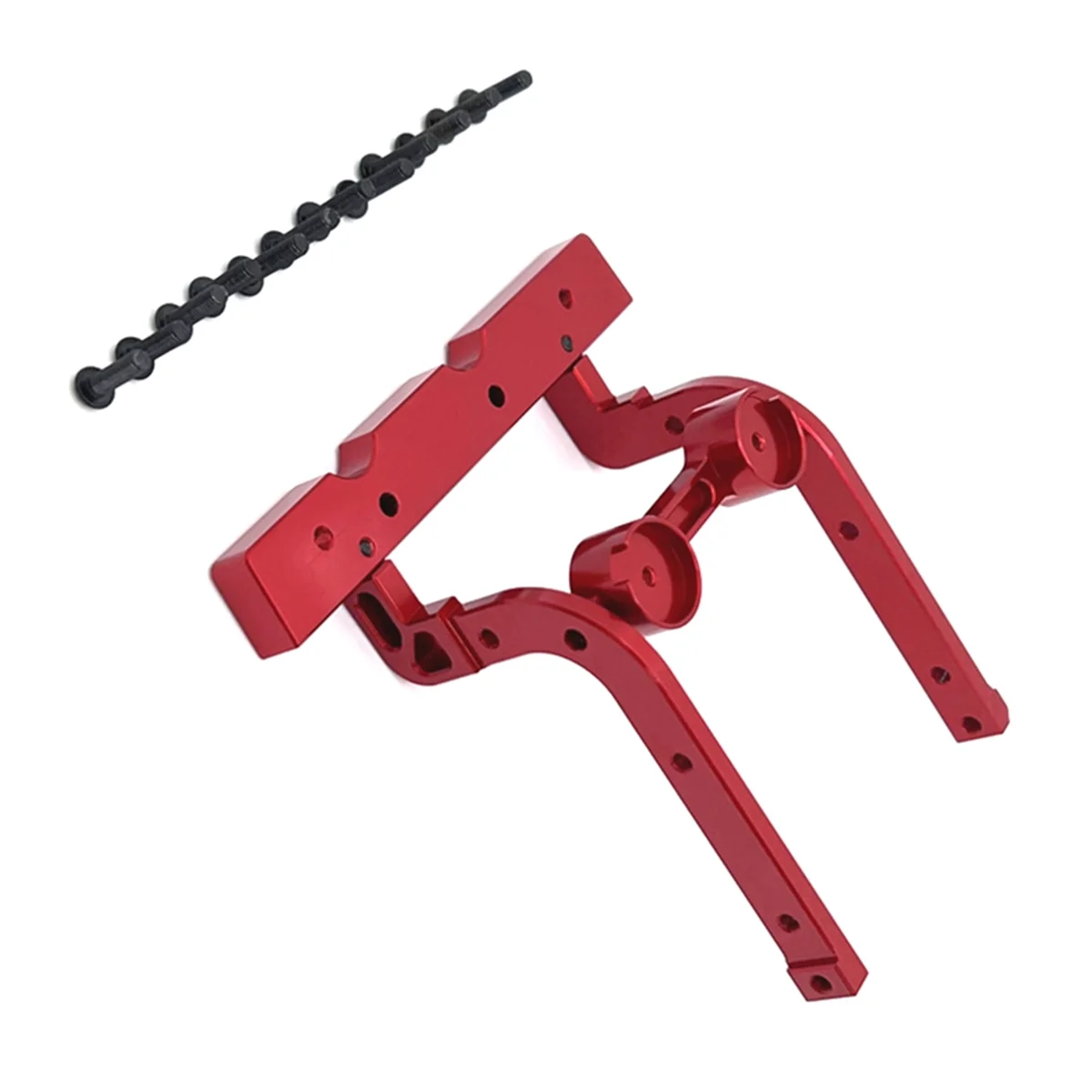 BAAU RC Car Upgrade Front Bumper Fixed Kit for 1/12 H12Y H12Y+ RC Car Upgrade Accessories Red