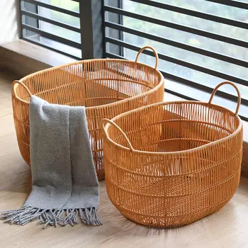 Large Woven Laundry Hamper 1