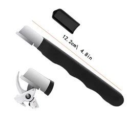 Professional Grade Kitchen and Garden Blade Sharpener - Tungsten, Diamond, Ceramic Precision Tool - XL (Black 1pack)