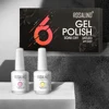 ROSALIND 15ML Gel Set 2/6PCS Nail Polish Set Semi Permanent Brights Colors Soak Off UV Gel Base Top Coat Nail Art Decoration 6