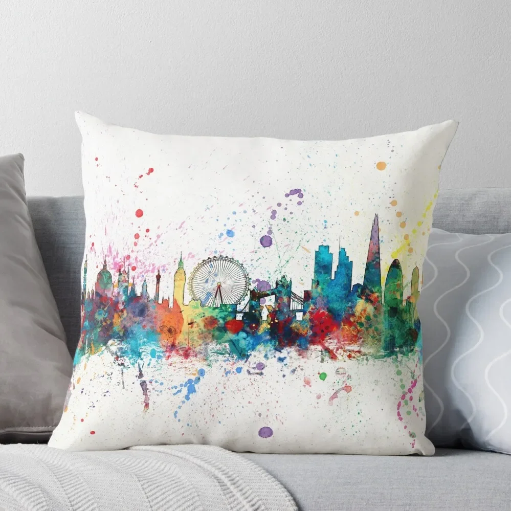 

London England Skyline Throw Pillow Christmas Cushion For Home Decorative Cushions For Luxury Sofa