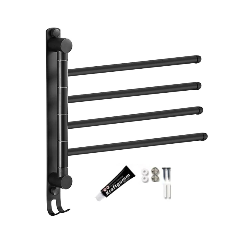 

Настенная полка для хранения, водонепроницаемая вращающаяся вешалка для полотенец для ванной комнаты и кухни