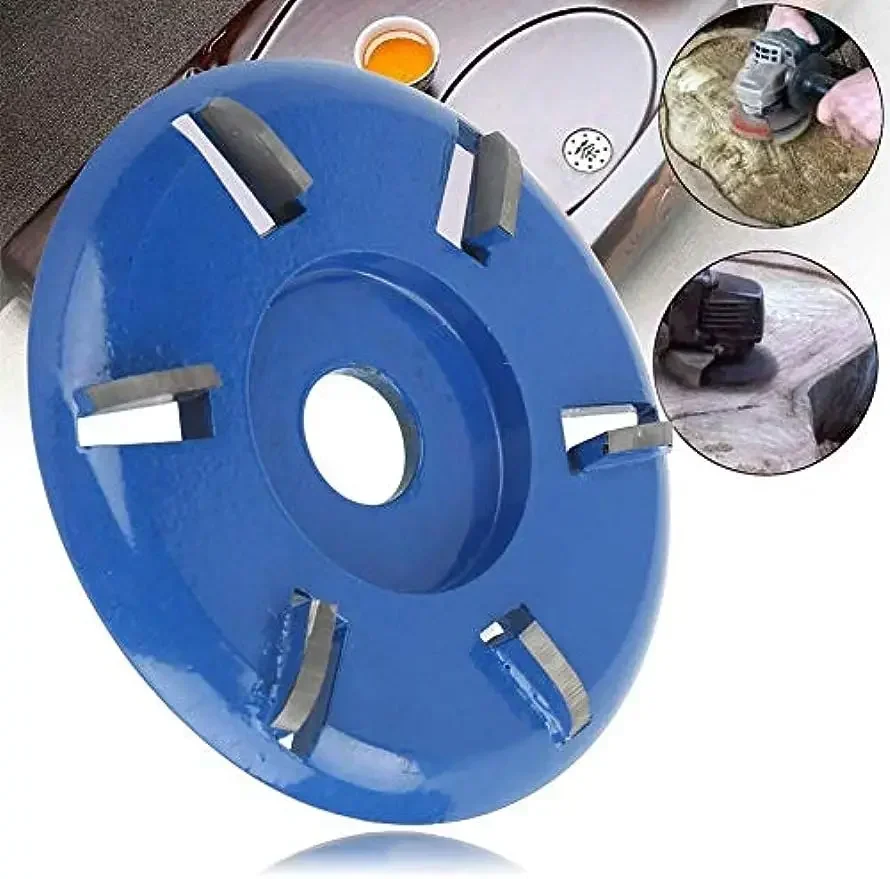 

Wood Carving Disc 6 Teeth Grinder Wheel Disc Angle Grinder Chainsaw Wheel Woodworking Disc Wood Shaping Chain Circular Sawe