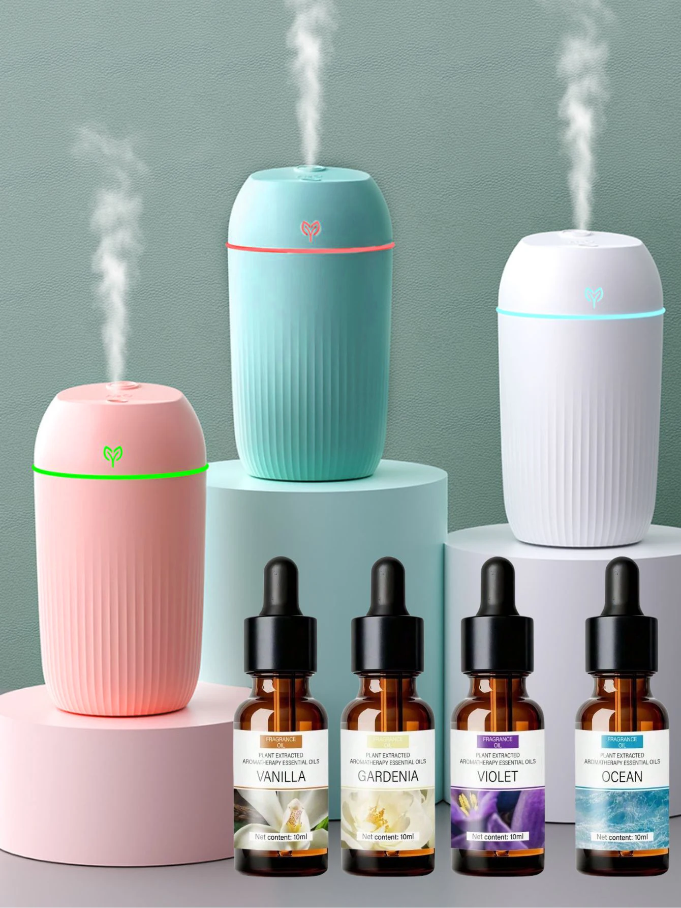 420ml Portable USB Ultrasonic Air Mini Humidifier Essential Oil Diffuser Car Purifier Aroma Anion Mist Maker 1