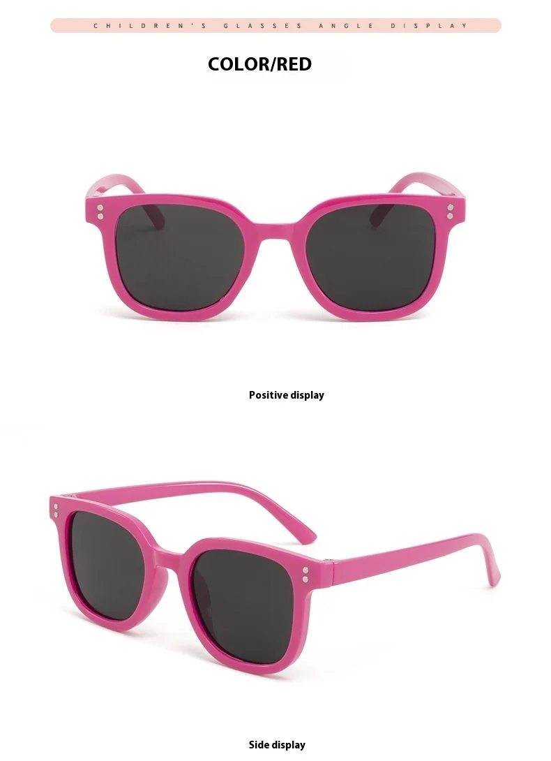 2025, neuer Kindermodetrend, 3–12 Jahre alte, UV-beständige Sonnenbrille für Jungen und Mädchen – Detail 16