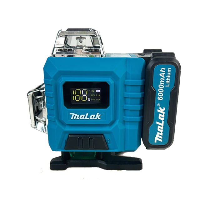 Makita-Niveau laser 4D vertical à 3 faces x 360 degrés, 16 lignes,  horizontal, bleu, batterie au lithium 21V, pour l'extérieur, PK SK700GD -  AliExpress