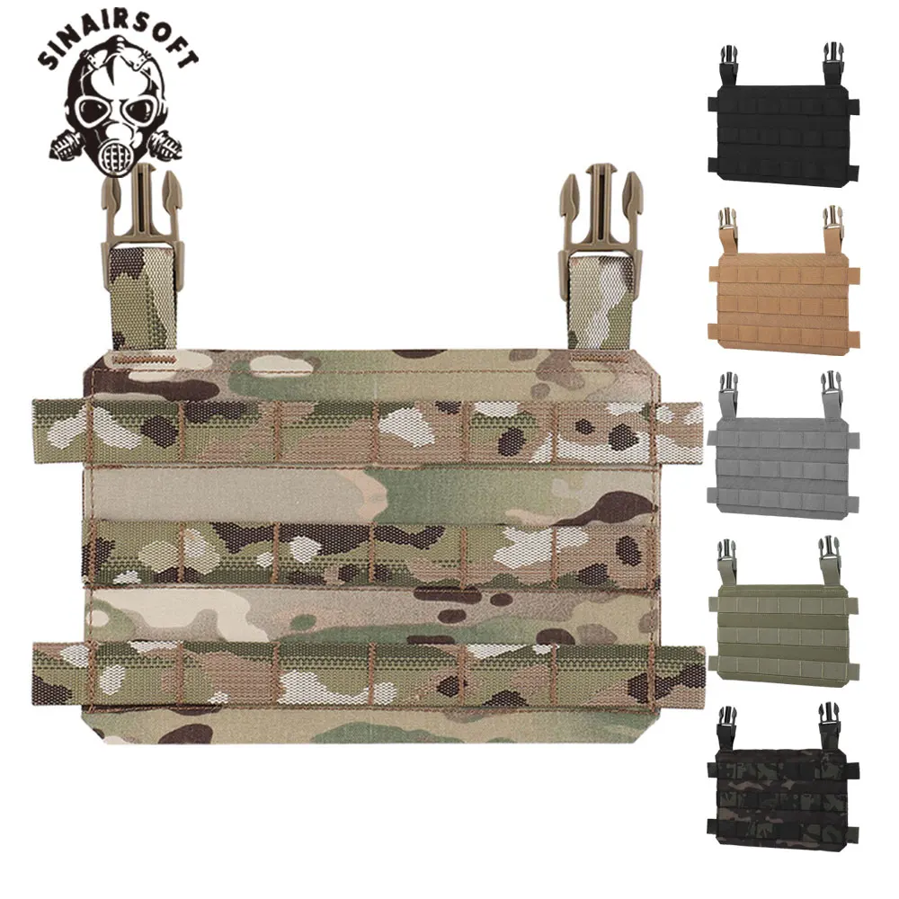 

Tactical MOLLE Placard Front Flap Lightweight Modular Chassis Hunting Vest Thorax Plate Carrier Airsoft Chest Rig Accessories