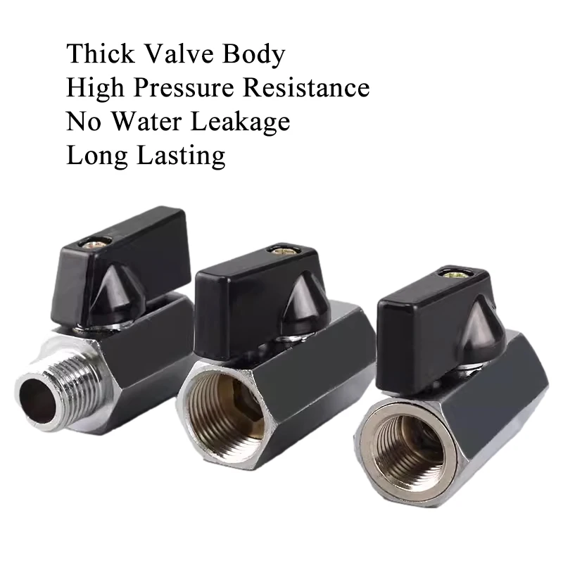 VALVOLA SFERA NI SCIROCCO ACQUA F - F 1" ISO228 MANIGLIA PLASTICA A T CON INSERTO NERO - 2325T