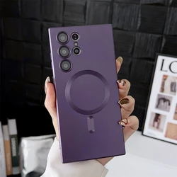 Luxury Matte Magnetic Phone Case with MagSafe Compatibility - Galaxy Note10+ (Purple)
