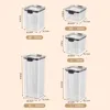 Kitchen Sealed Jar For Grain Beans Storage Tank Large Capacity Seal Plastic Box Moisture-proof High Quality Seasoning Jars Set 6