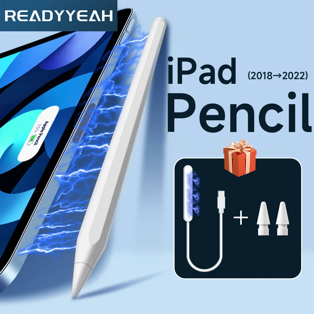 For Apple Pencil With Wireless Charging Stylus for iPad