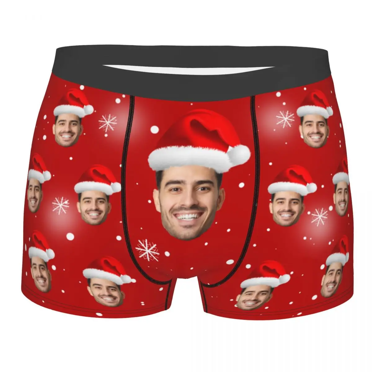 

Men Gift Custom Face Boxers Christmas Gift Personalized Photo Underwear Design Birthday Boxer Briefs for Boyfriend Husband