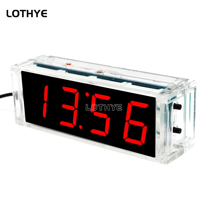 LED Digital Clock Production Kit 51 Microcontroller Multifunction DIY Electronic Clock Kit Time Alarm Date Temperature Display