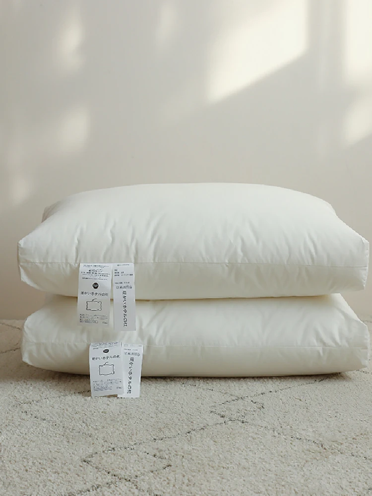 Throw Pillows Simple Japanese All-cotton Pillow To Protect Cervical Vertebra To Help Sleep Super Soft Sleep Pillow Core Soft 2