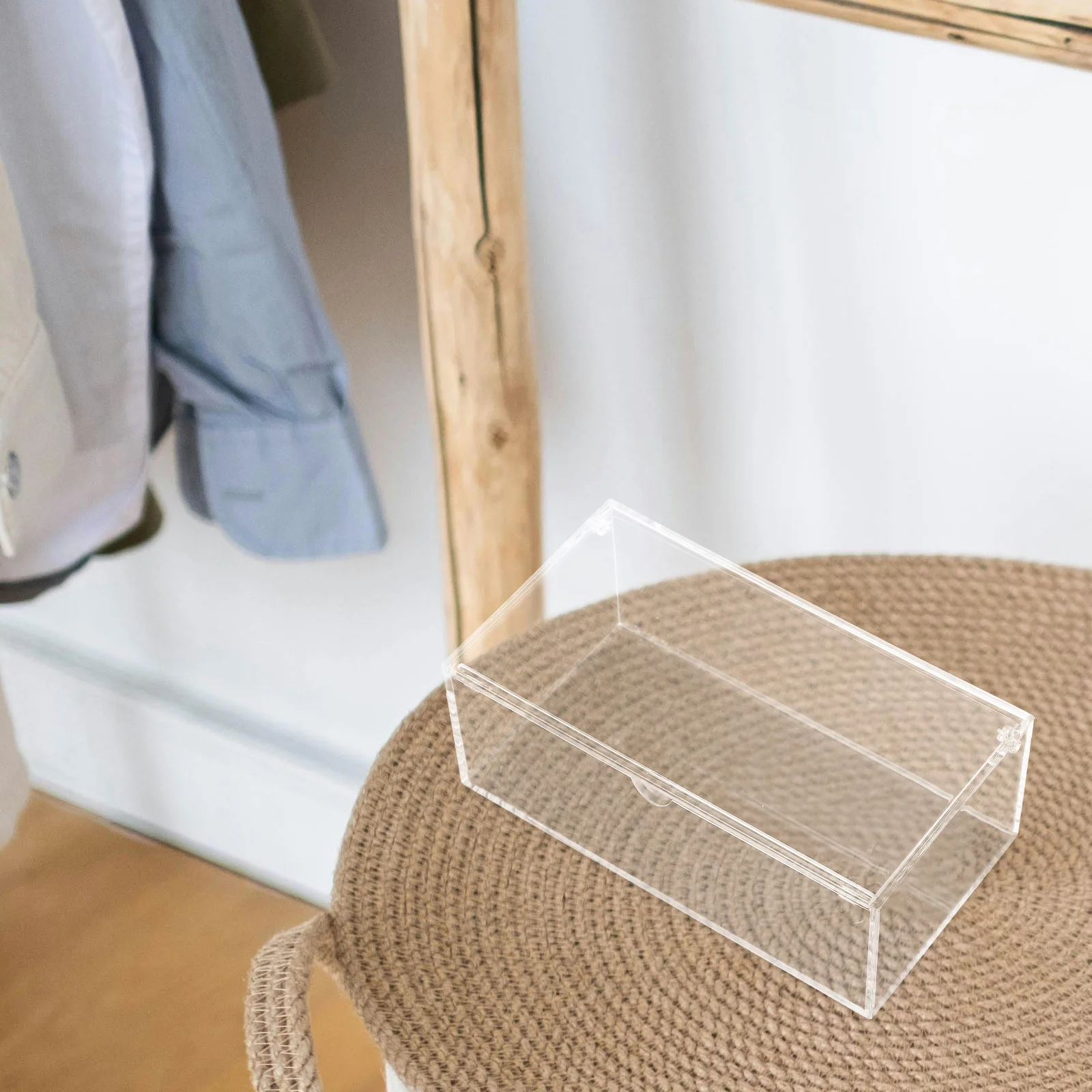 Dryer Sheet Box Laundry Beads Dispenser Clear Organizer with Lid Multifunction Container Acrylic Case Containers 3