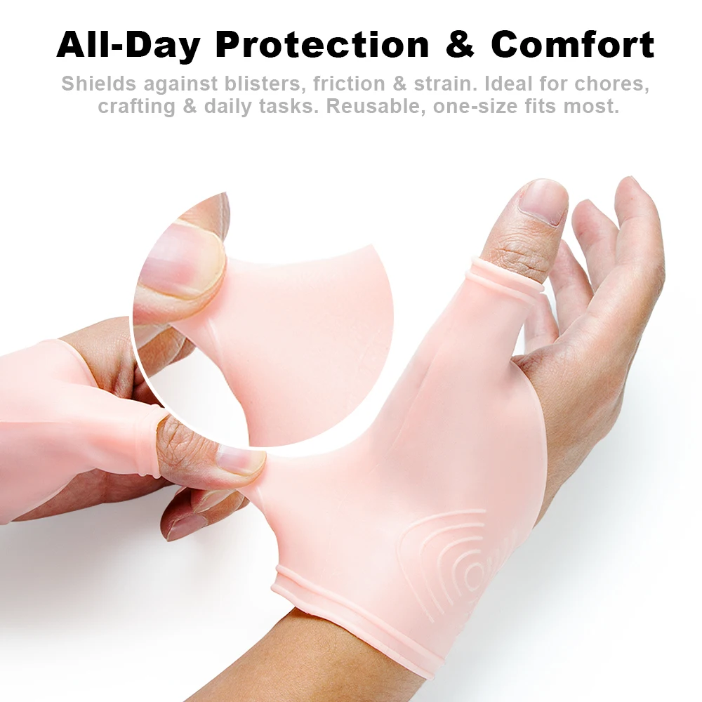 1쌍의 젤 손목 터널 증후군 보호대 ? 건초염, 타이핑 및 손목 엄지 통증 완화를 위한 조절 가능한 손목 보호대