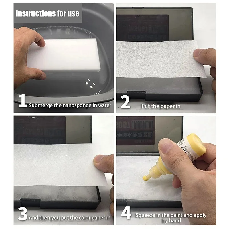 Acrylic Paint Model Tools Water Soluble Paint MSWZ MS067 Acrylic Paint Moisturizing Color Palette For Model Painting Portable Wet Tray Aqueous Paint Keep Wet Moisturizing Box