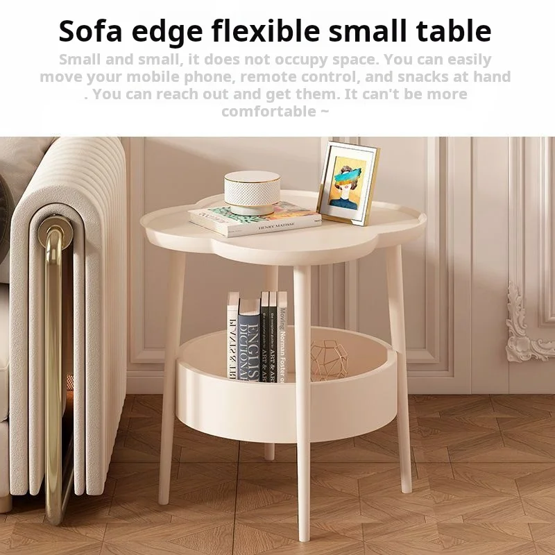 Bedroom bedside TableCreative Side Table with High Appearance and Cloud-shaped Design Modern and Simple Sofa Side Cabinet Table
