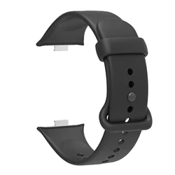 Universal Silicone Adjustable Strap Band - Soft, Comfortable Fit Bracelet - Redmi Watch 6 (Black)