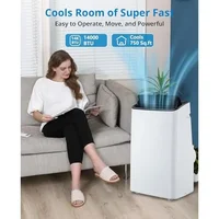 Portable Air Conditioner 14000 BTU Energy Efficient Cooling & Heating with Smart Remote Control Easy Install & Move Clean Air 2